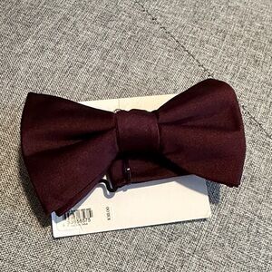Express Rich Burgundy Bow Tie